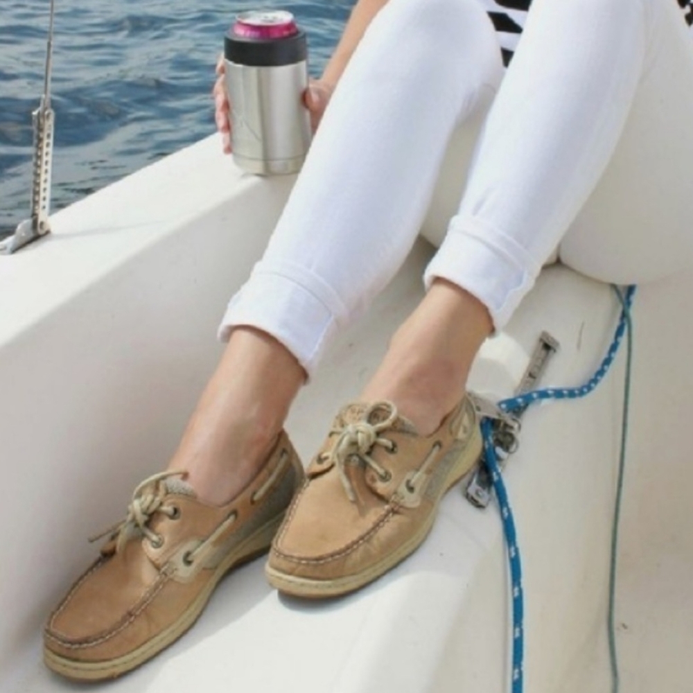 ❤️ NEW WITHOUT BOX SPERRY WOMEN'S TOP-SIDER  BLUEFISH BOAT SHOE  SIZE 6 TAN .